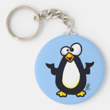 Erwägen des Pinguins Schlüsselbänder