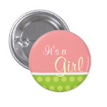 Geburts Buttons Mädchen 