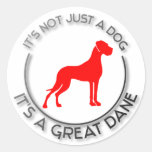 Es ist nicht gerade ein Hund Runder Sticker