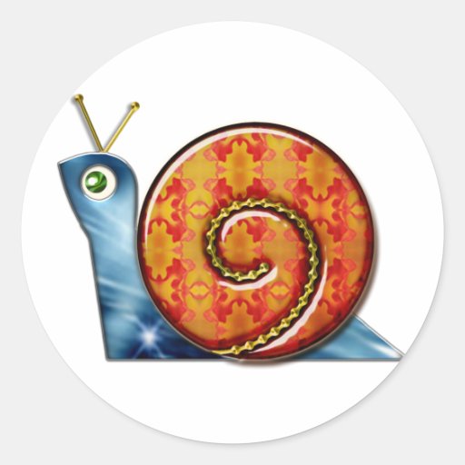 Escargot astucieux autocollant