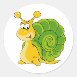 Escargot de sourire doux adhésifs