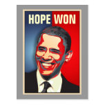 Espoir gagné - Barack Obama Cartes Postales