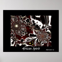 Esprit d'Africain d'affiche