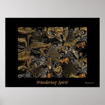 Esprit errant abstrait d'art d'affiche