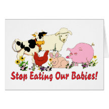 Essen der Tierbabys Karte