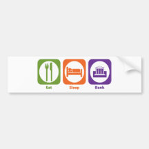 Essen Sie Schlaf-Bank Autosticker