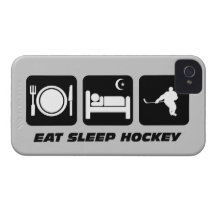 essen Sie Schlaf-Hockey iPhone 4 Hülle