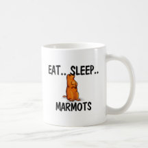 Essen Sie Schlaf MURMELTIERE Kaffeetasse