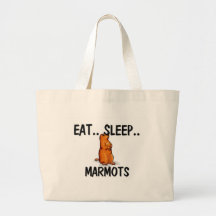 Essen Sie Schlaf MURMELTIERE Tasche
