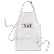 Essen Sie Schlaf-Ski Schürze