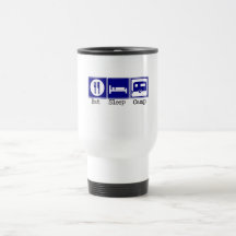 Essen Sie, schlafen Sie, kampieren Sie Kaffee Haferl