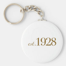 Est 1928 porte-clé