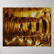 Étalage d'or de NOVINO - bracelets Poster