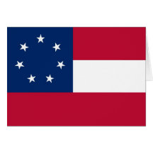 États confédérés de drapeau d'Amérique Cartes De Vœux