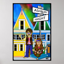 Été de Haight Ashbury d'affiche d'amour