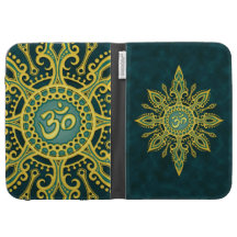 Étoile bleue d'or d'Aum Coque Pour Kindle