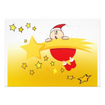 Étoile de Noël Invitation Personnalisable