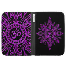 Étoile noire et pourpre d'Aum Coque Clavier Kindle