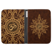 Étoile rouge d'or d'Aum Coque Clavier Kindle