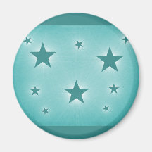 Étoiles dans l'aimant de ciel nocturne, Teal