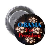 étoiles, étoiles, étoiles, étoiles, étoiles, OBAMA Badge