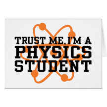 Étudiant de physique cartes de vœux