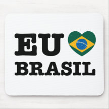 Eu-Amo Brasilien Mousepads