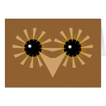 Eule Eulengesicht owl face Grußkarten