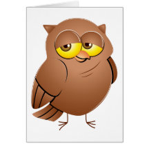 Eule owl grußkarte