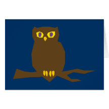 Eule owl grußkarte
