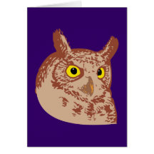 Eule owl grußkarte