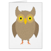 Eule owl grußkarten