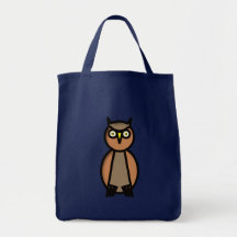 eule owl leinentasche