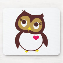 Eulen-Liebe Sie Mousepads