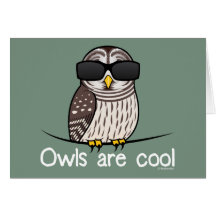 Eulen sind cool karten