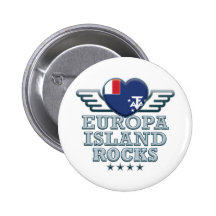 Europa Island Rocks v2 Pinback Button