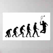 Évolution de badminton posters