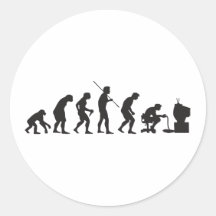 Évolution de Gamer de jeu de jeux vidéo Adhésif