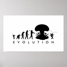 Evolution des Mannes - Aufstieg der Schabe Plakate