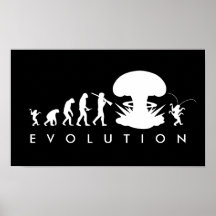 Evolution des Mannes - Aufstieg der Schabe Posterdruck