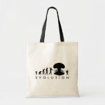Evolution des Mannes - Aufstieg der Schabe Leinentasche