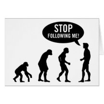 Evolution Grußkarte