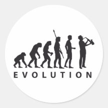 evolution saxophon aufkleber