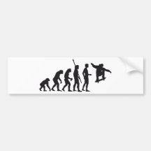 evolution skateboard autoaufkleber