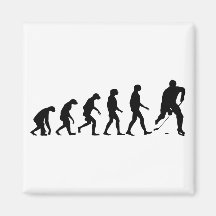 Evolution von Hockey Kühlschrankmagnet
