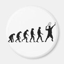 Evolution von Tennis Kühlschrankmagnete