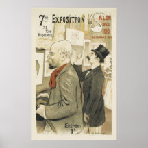 Exposition Du Salon Des 100 Affiche