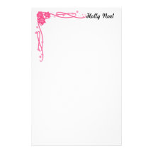 extravagant, girly, rosa, stationär, klassisch, Bl Personalisierte Büropapiere