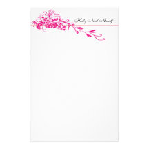 extravagant, schwarz, stationär, girly, Blume, Kla Individuelle Druckpapiere