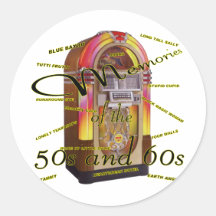 Fabelhafter Jahr-Musikautomat Runde Sticker